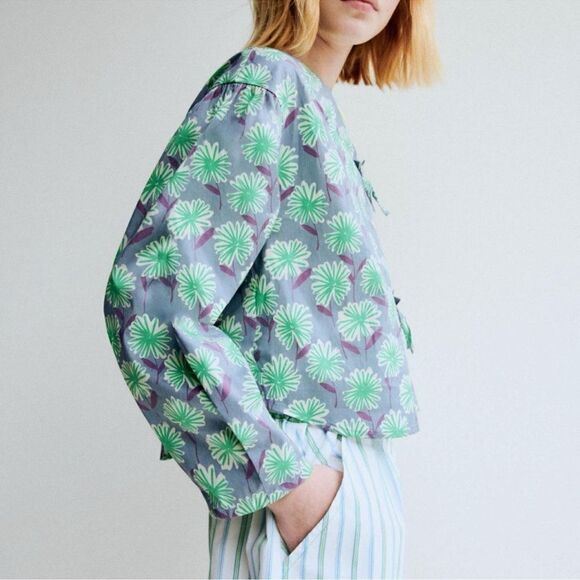 Zara Girls Kids Long-sleeve Floral Print Blue & Purple
Top/Blouse(Size 13-14) - Picture 2 of 8